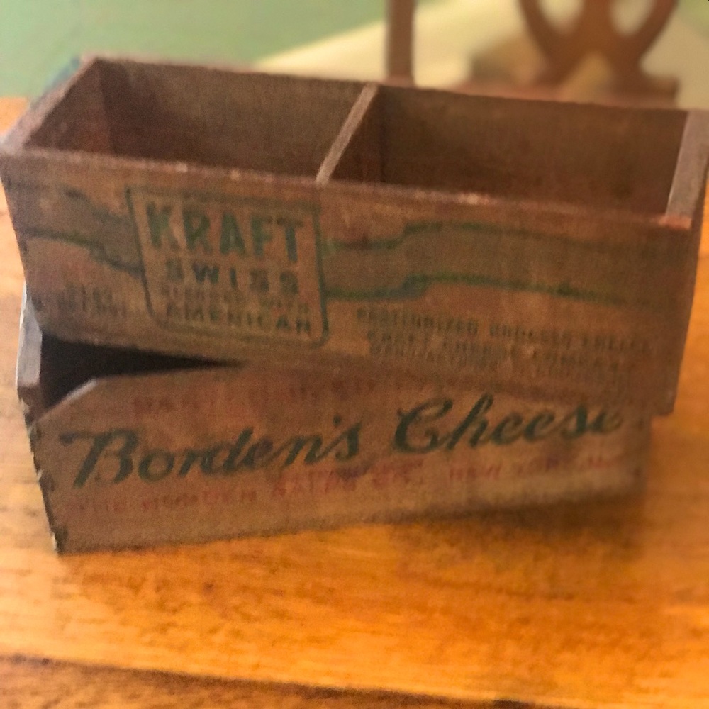 Vintage Marketing Boxes - Kraft and Borden Cheese